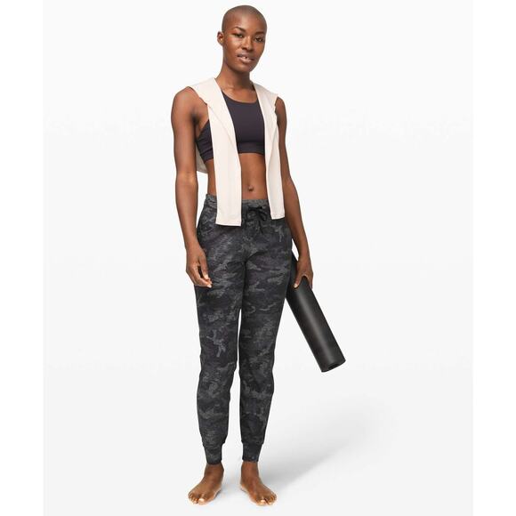 LULULEMON Ready To Rulu Pant Incognito Camo HTR Black Stretch Jogger Women's 2 - Picture 5 of 12